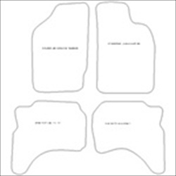 Mitsubishi L200 Double Cab 4 Door Car Mats